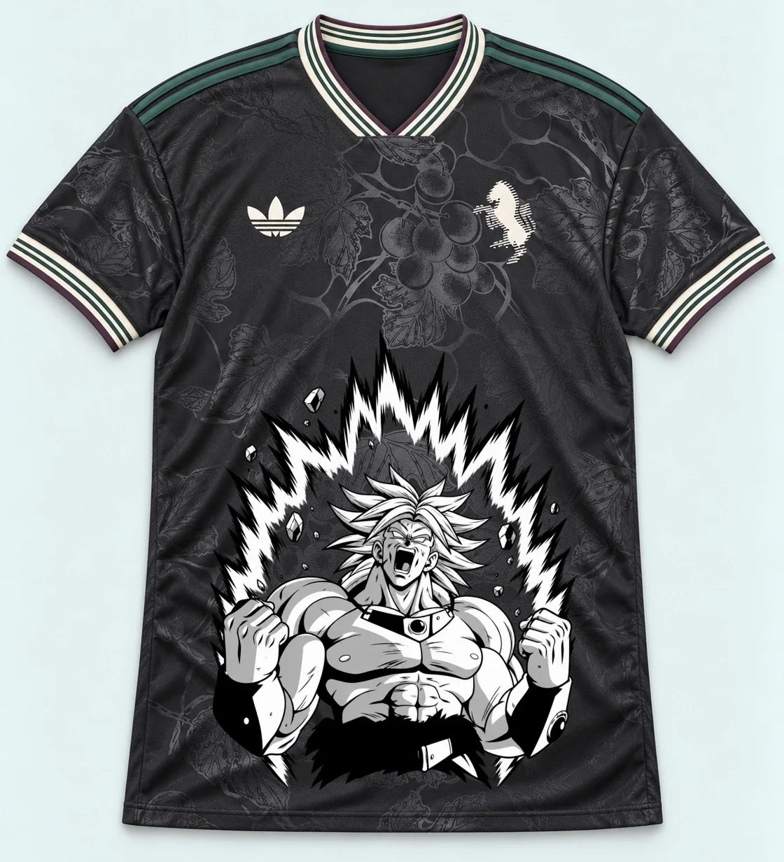 Juventus Dark Broly Dragon Ball Jersey — Front