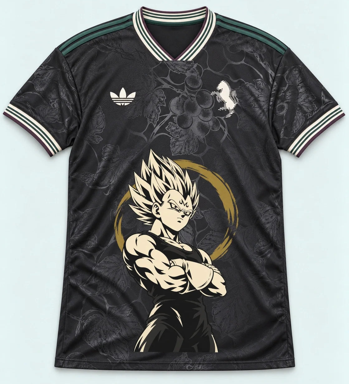 Juventus Dark Majin Vegeta Dragon Ball Jersey — Front