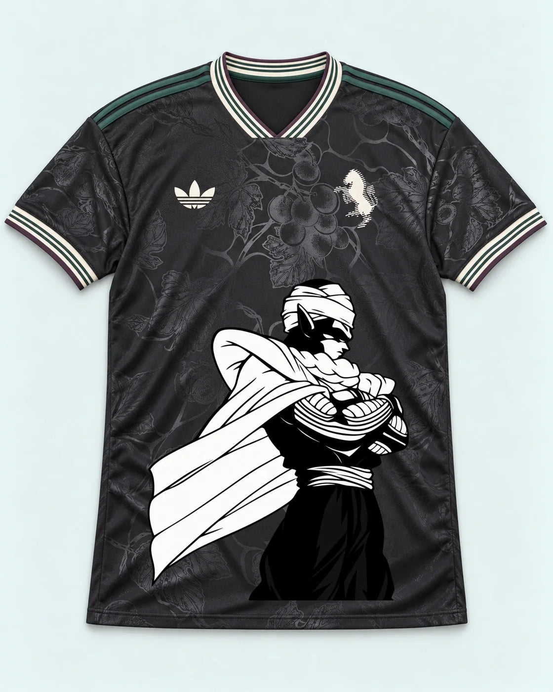 Juventus Dark Piccolo Cloak Dragon Ball Jersey — Front