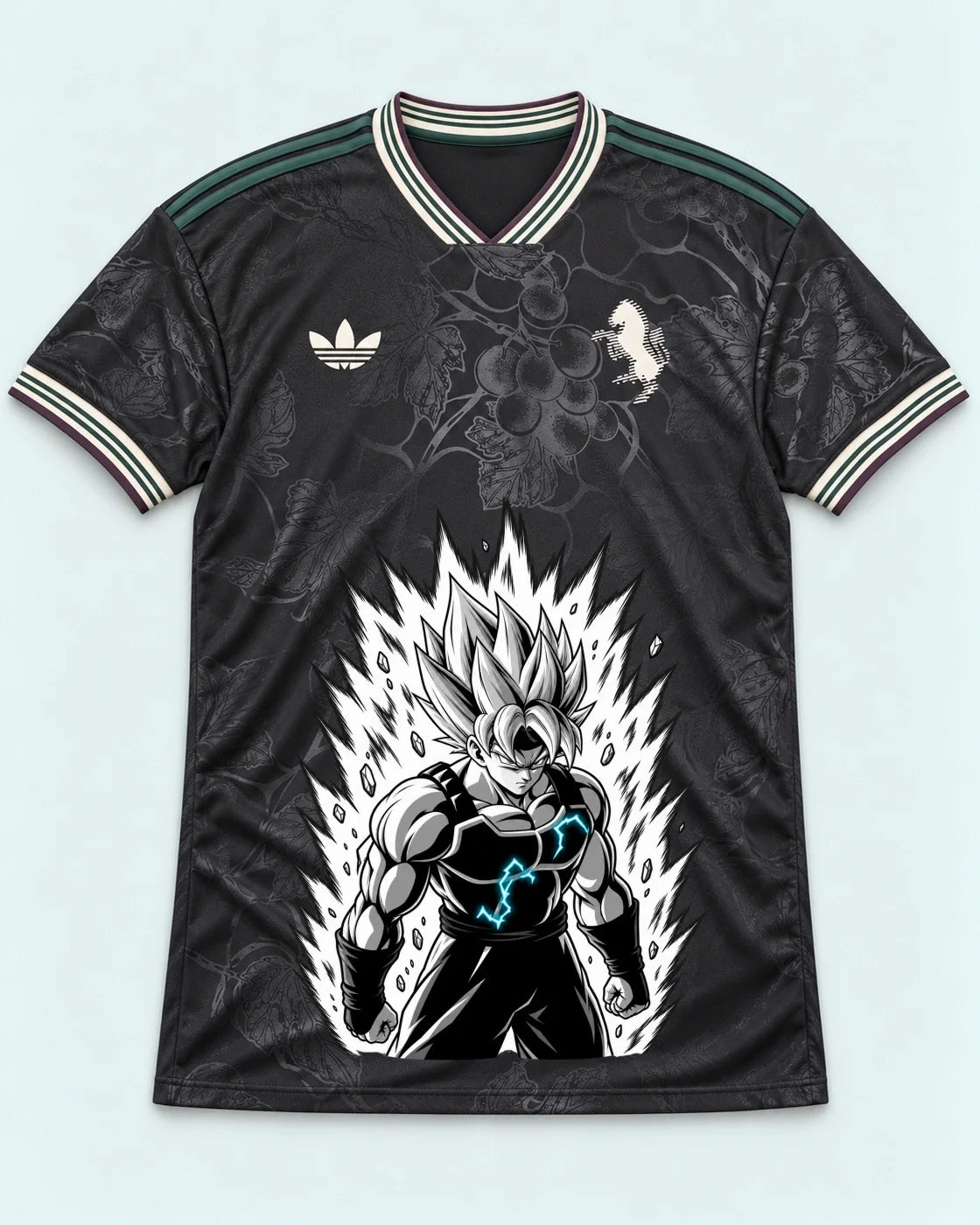 Juventus Dark Super Saiyan Aura Dragon Ball Jersey — Front