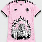 Juventus Pink Broly Dragon Ball Jersey — Front
