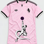 Juventus Pink Frieza Death Ball Dragon Ball Jersey — Front
