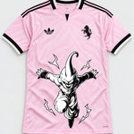 Juventus Pink Kid Buu Dragon Ball Jersey — Front
