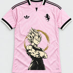 Juventus Pink Majin Vegeta Dragon Ball Jersey — Front