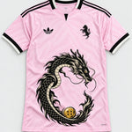 Juventus Pink Shenron Emblem Dragon Ball Jersey — Front