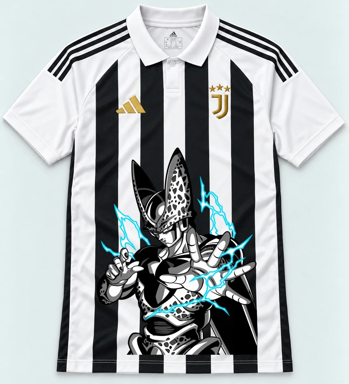 Juventus Striped Cell Dragon Ball Jersey — Front