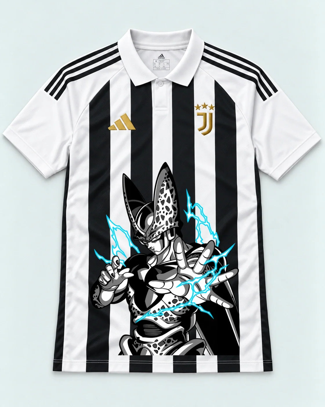 Juventus Striped Cell Dragon Ball Jersey — Front
