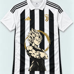 Juventus Striped Majin Vegeta Dragon Ball Jersey — Front