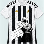 Juventus Striped Piccolo Cloak Dragon Ball Jersey — Front