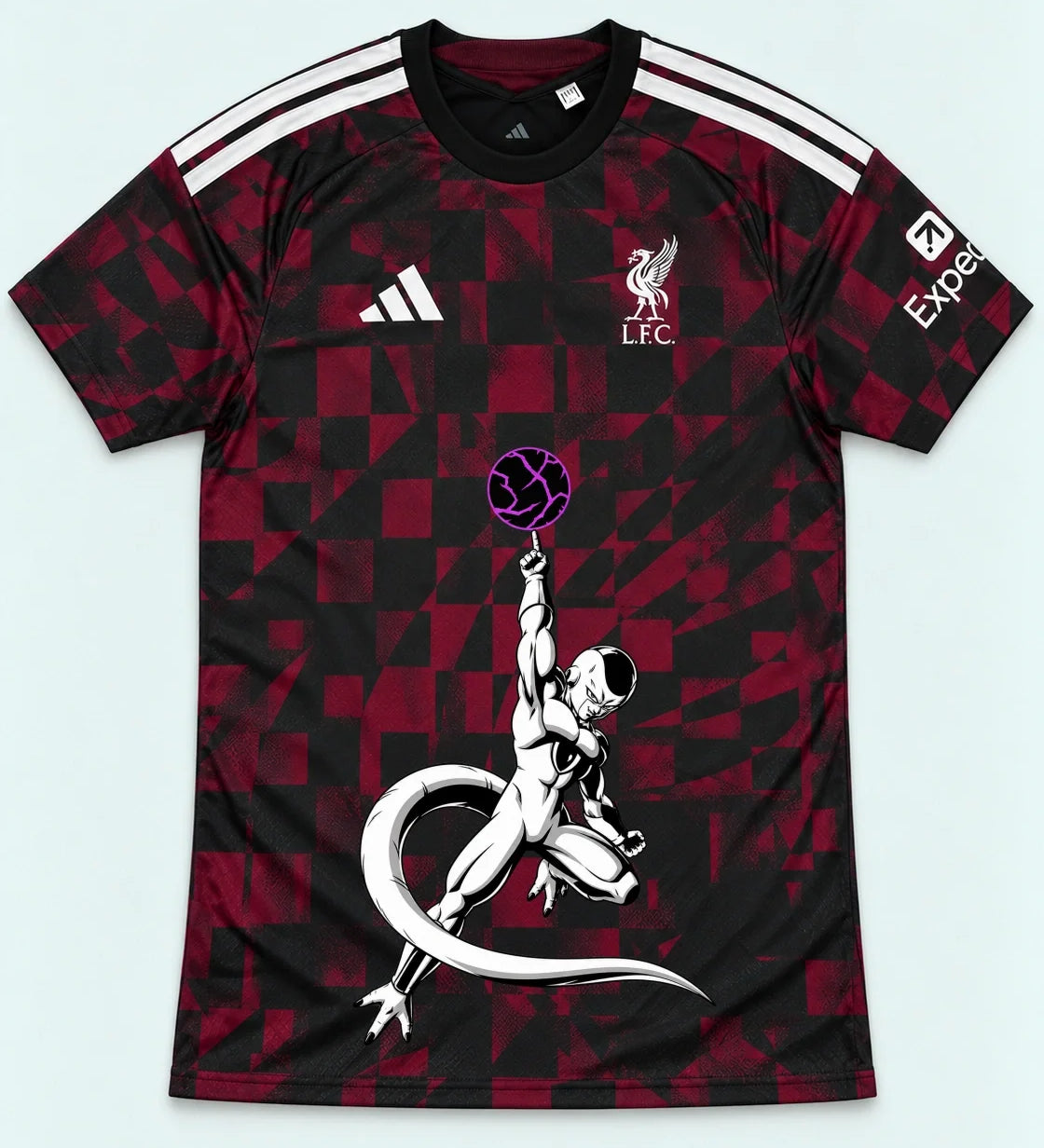Liverpool Dark Frieza Death Ball Dragon Ball Jersey — Front