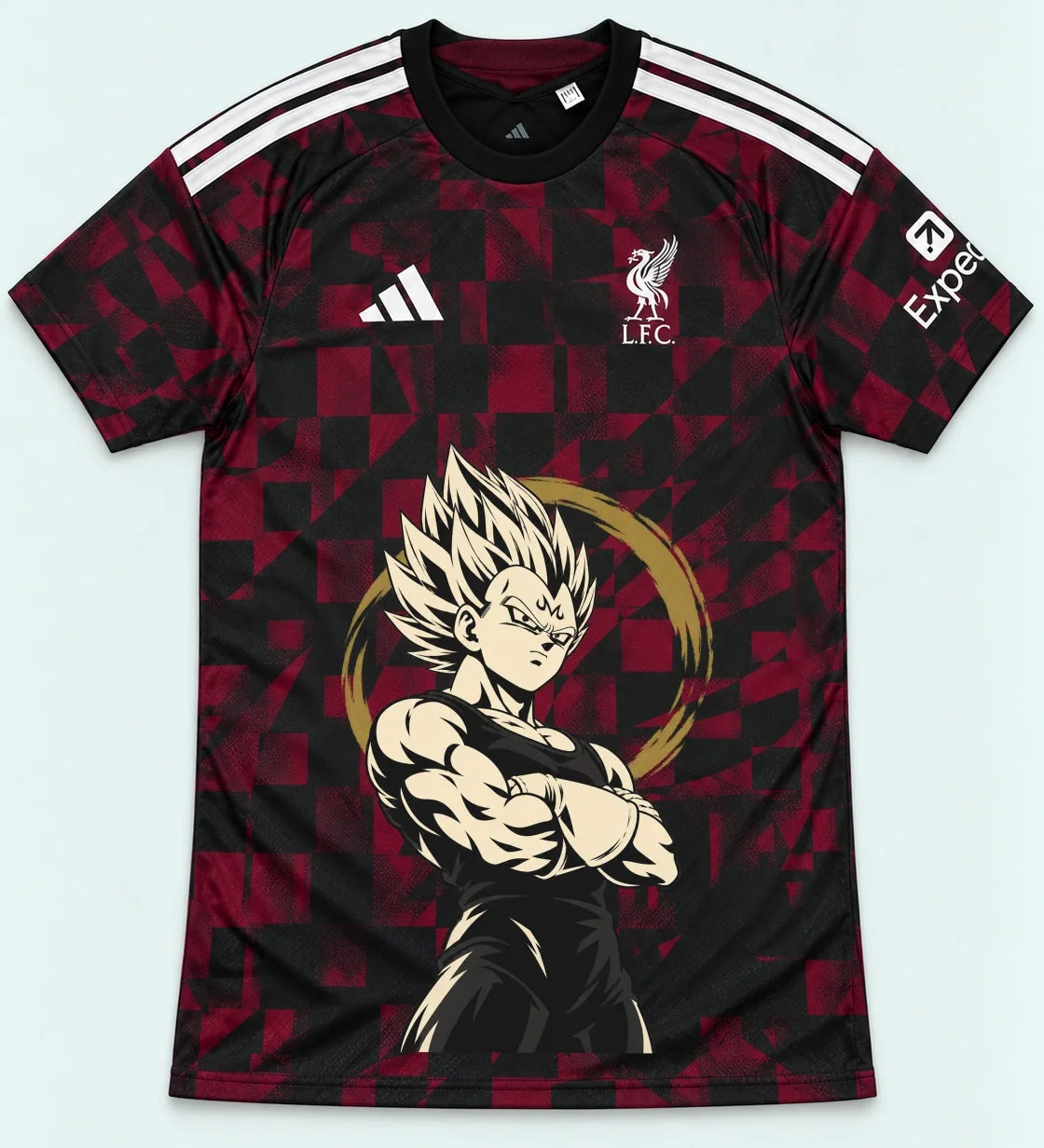 Liverpool Dark Majin Vegeta Dragon Ball Jersey — Front