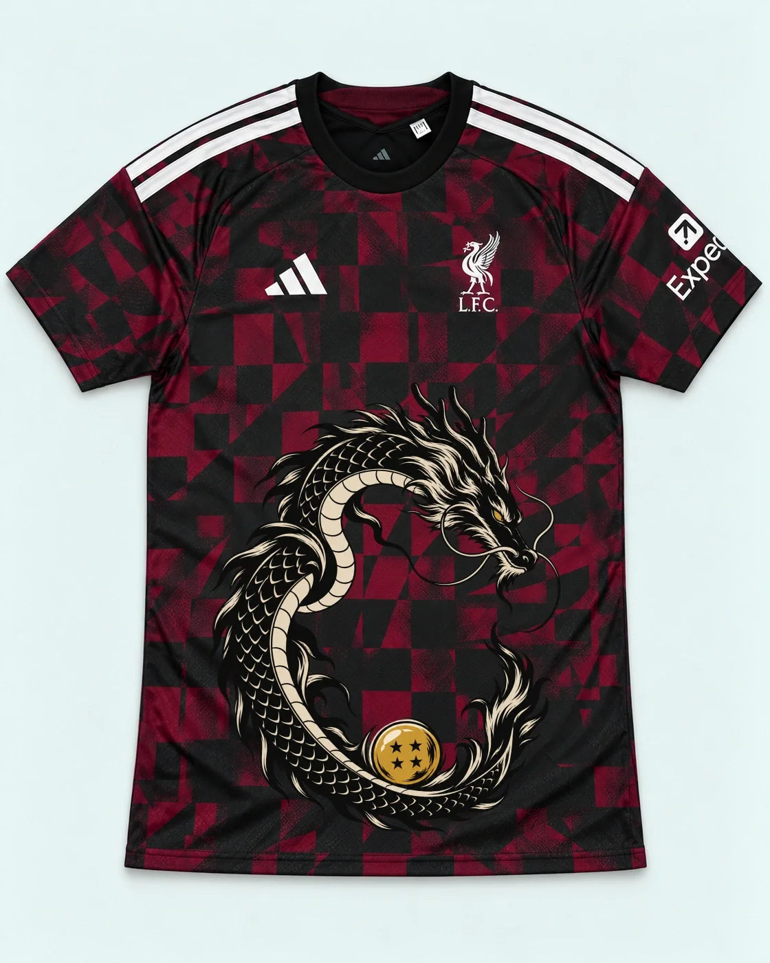 Liverpool Dark Shenron Emblem Dragon Ball Jersey — Front