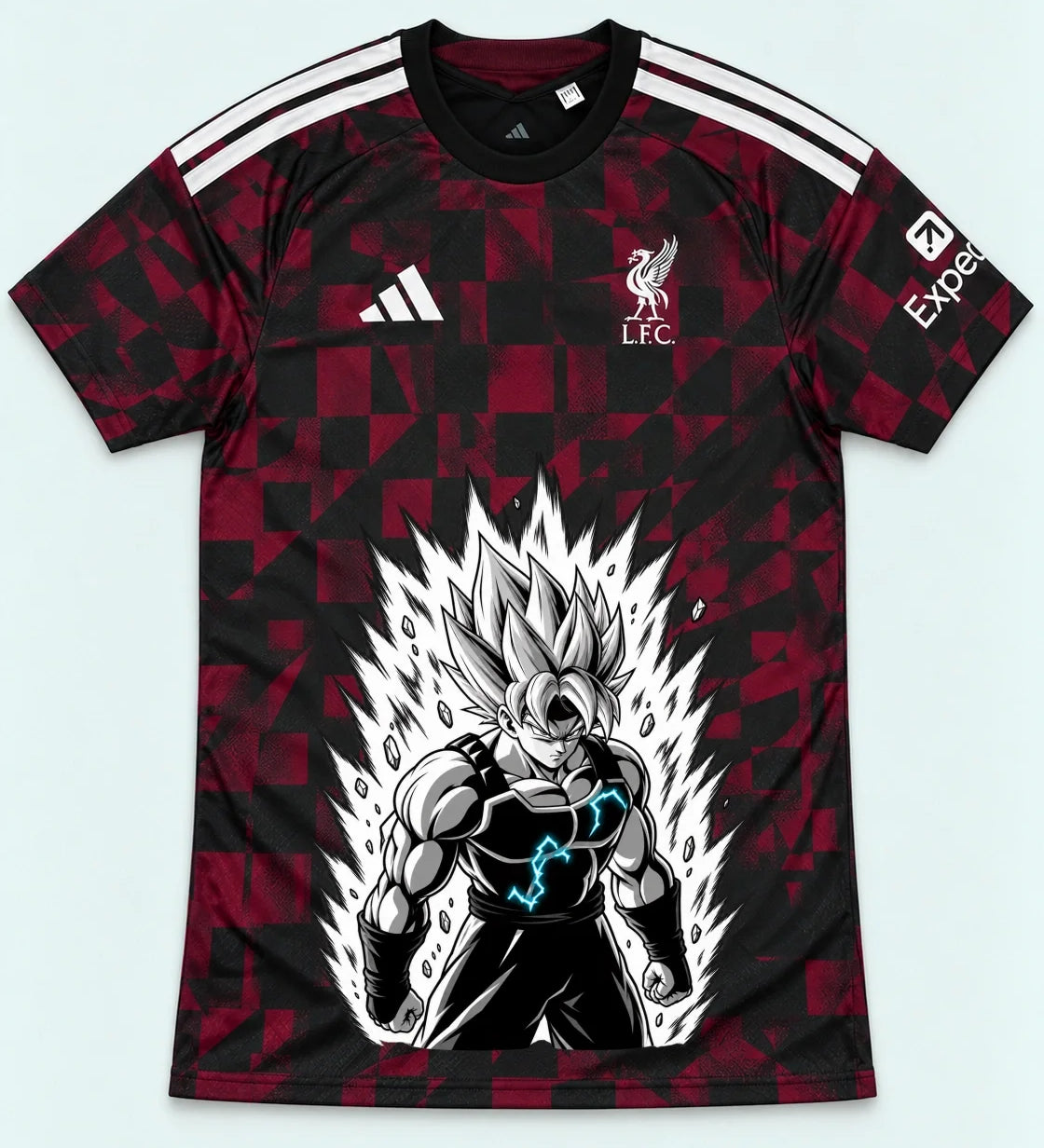Liverpool Dark Super Saiyan Aura Dragon Ball Jersey — Front