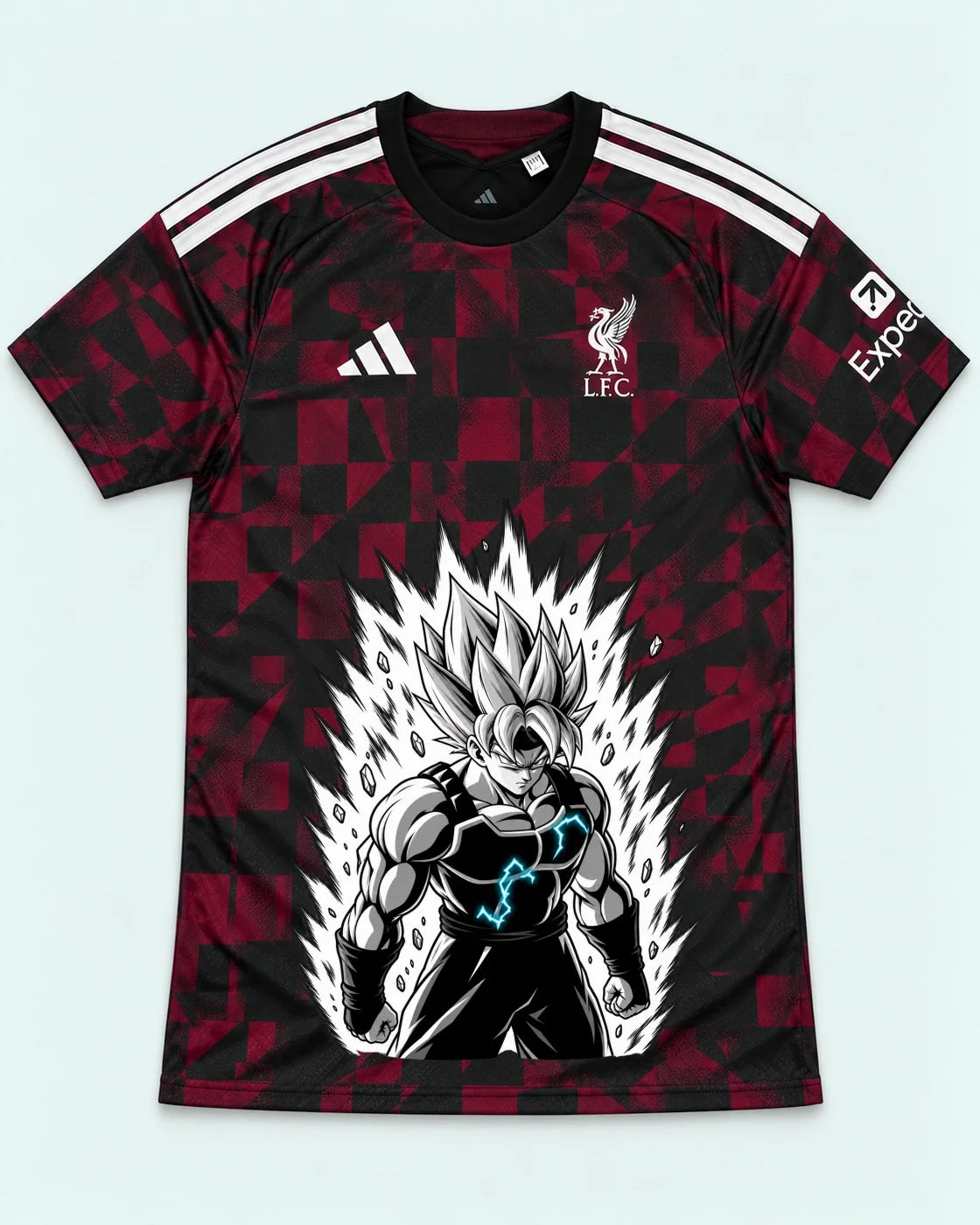 Liverpool Dark Super Saiyan Aura Dragon Ball Jersey — Front