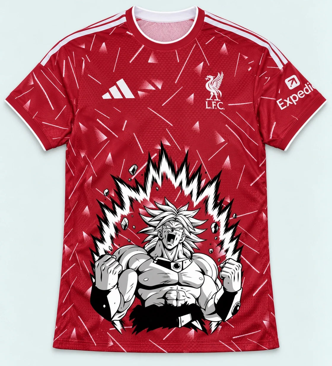 Liverpool Red Broly Dragon Ball Jersey — Front