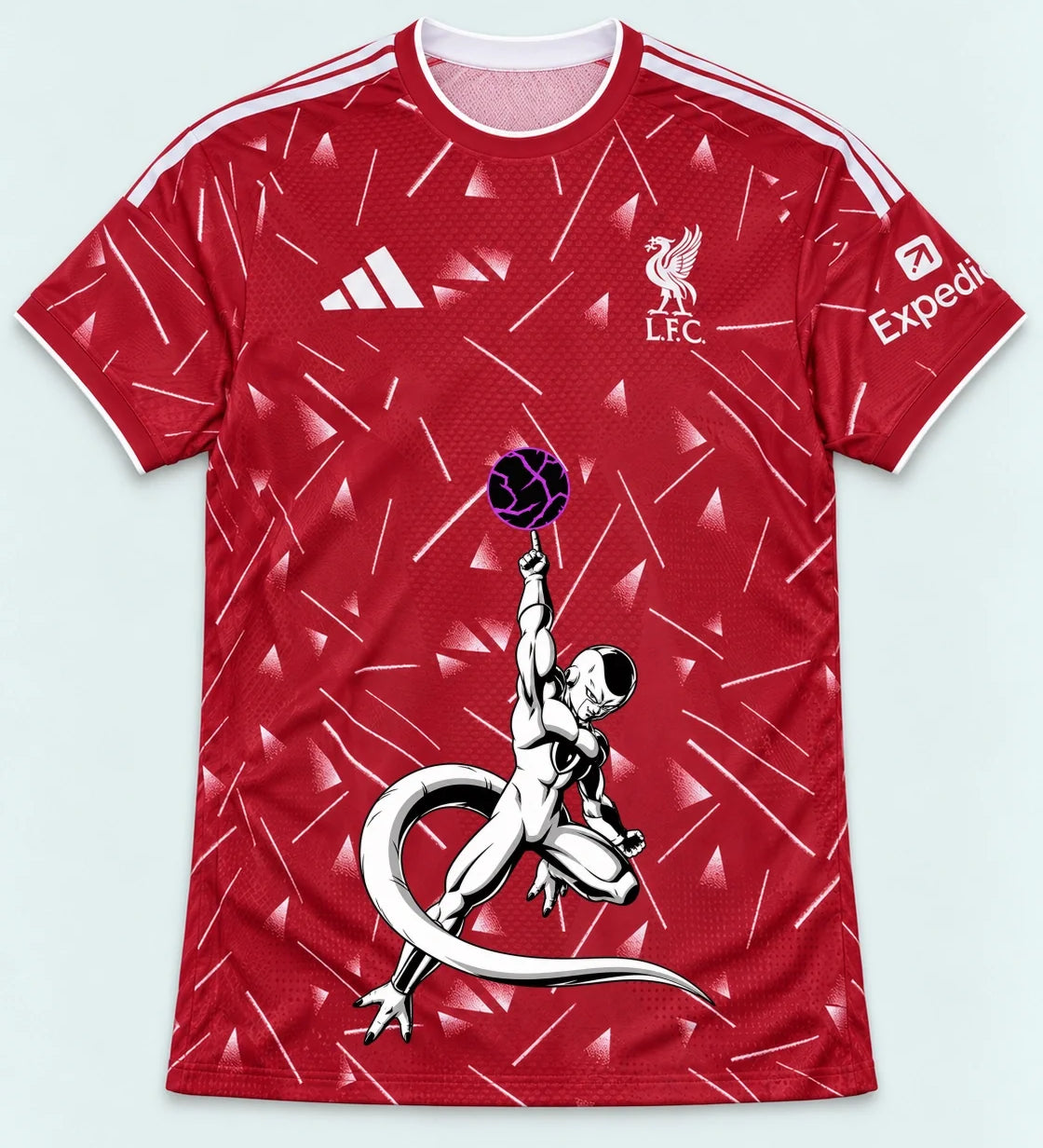 Liverpool Red Frieza Death Ball Dragon Ball Jersey — Front