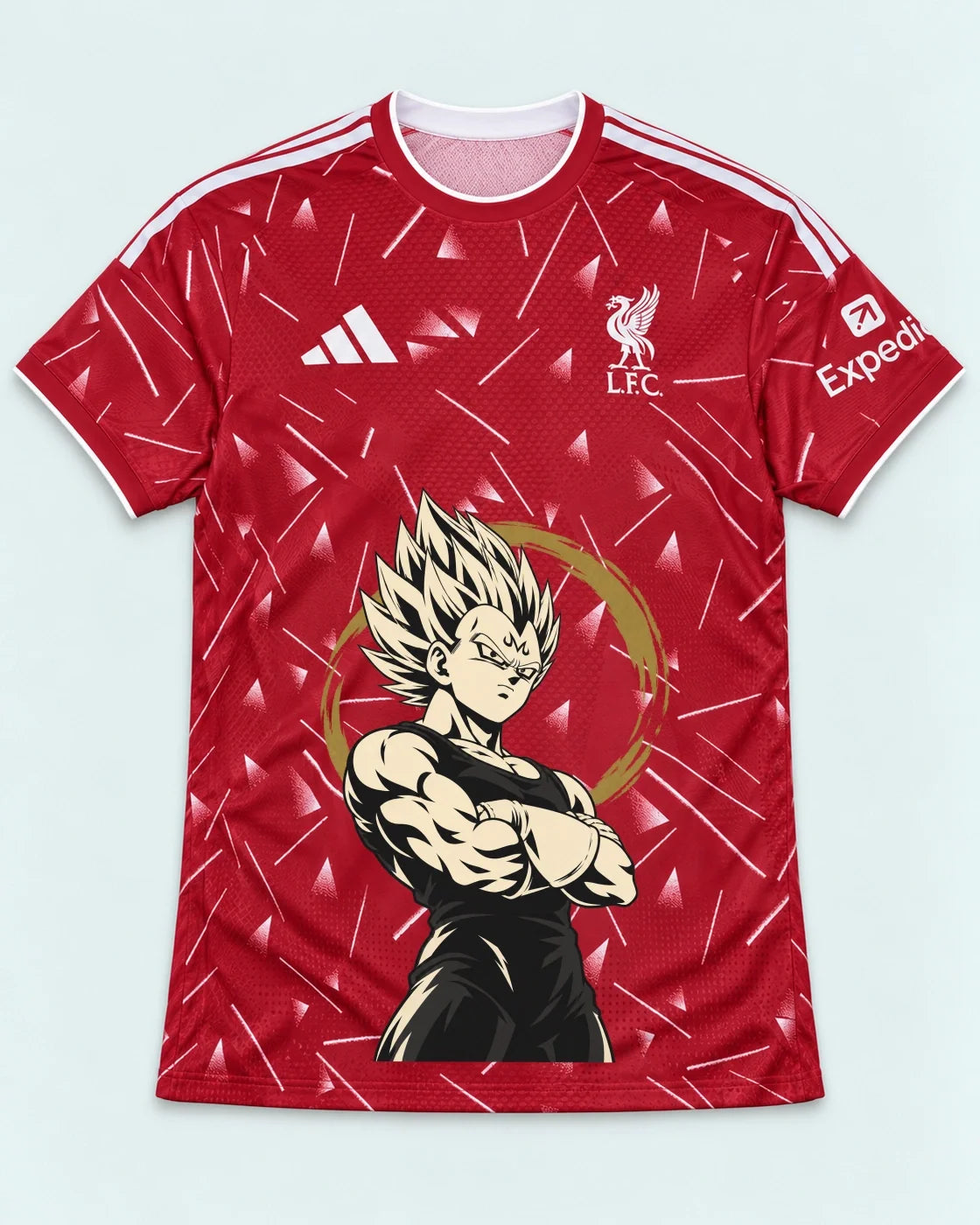 Liverpool Red Majin Vegeta Dragon Ball Jersey — Front