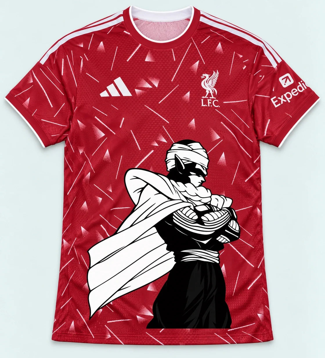 Liverpool Red Piccolo Cloak Dragon Ball Jersey — Front