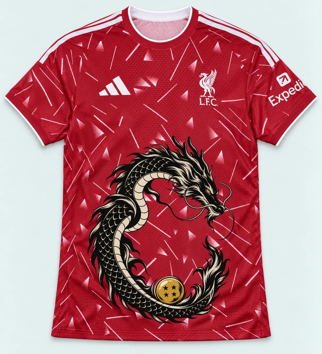 Liverpool Red Shenron Emblem Dragon Ball Jersey — Front