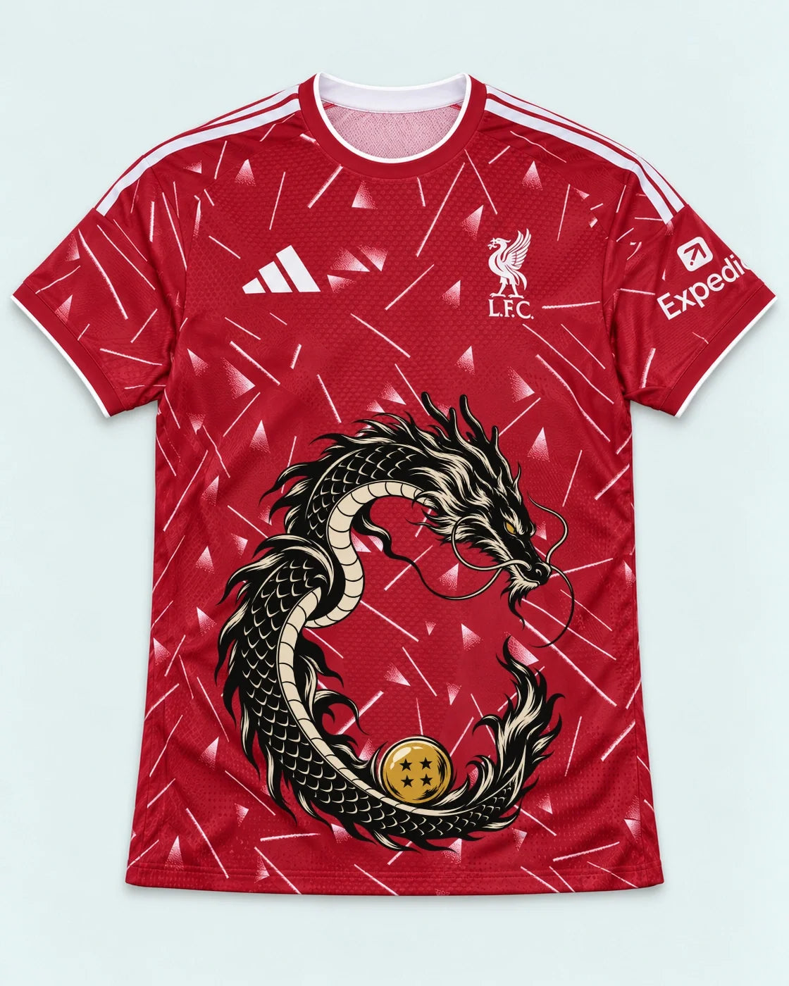 Liverpool Red Shenron Emblem Dragon Ball Jersey — Front