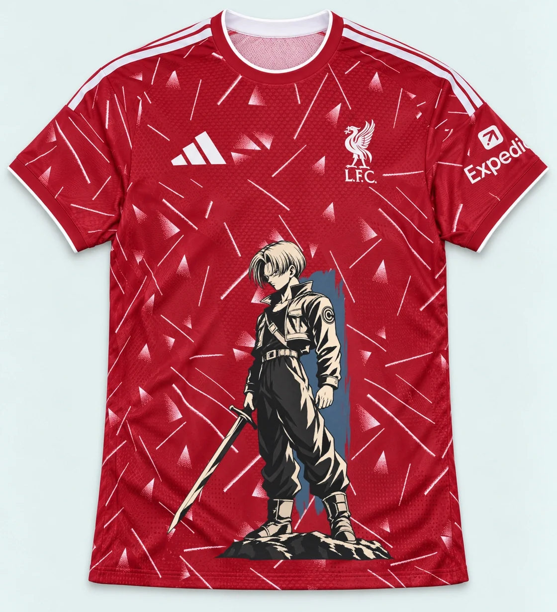 Liverpool Red Trunks Sword Dragon Ball Jersey — Front