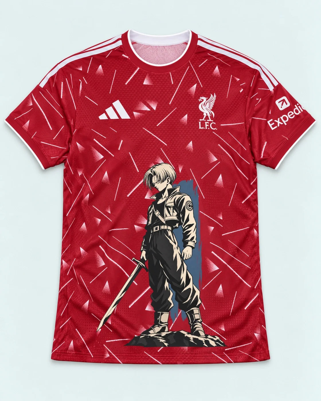 Liverpool Red Trunks Sword Dragon Ball Jersey — Front