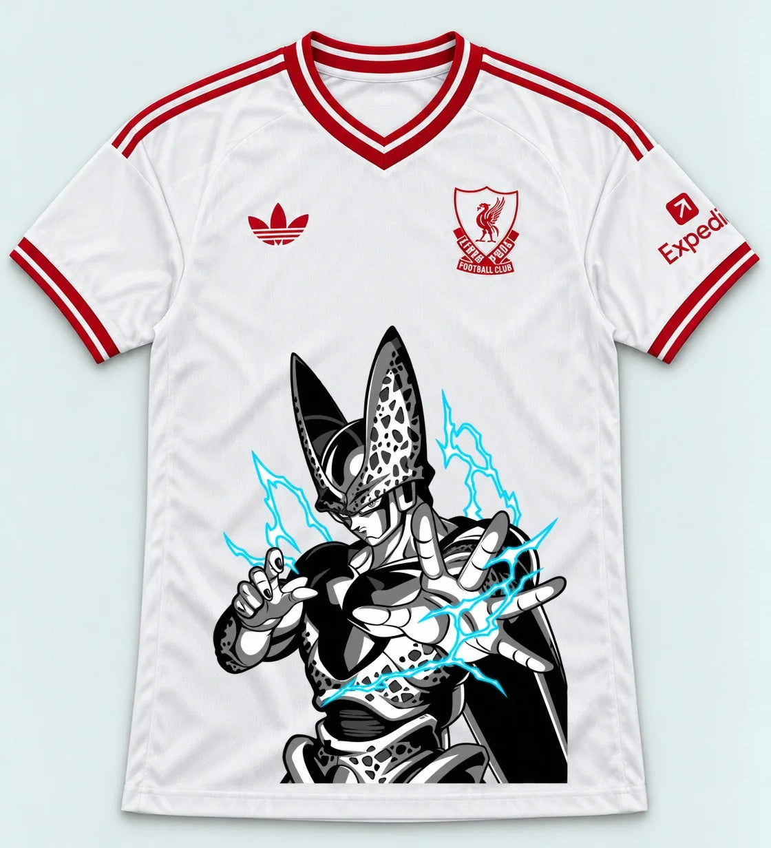 Liverpool White Cell Dragon Ball Jersey — Front