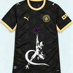 Manchester City Black Frieza Death Ball Dragon Ball Jersey — Front