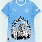 Manchester City Sky Broly Dragon Ball Jersey — Front