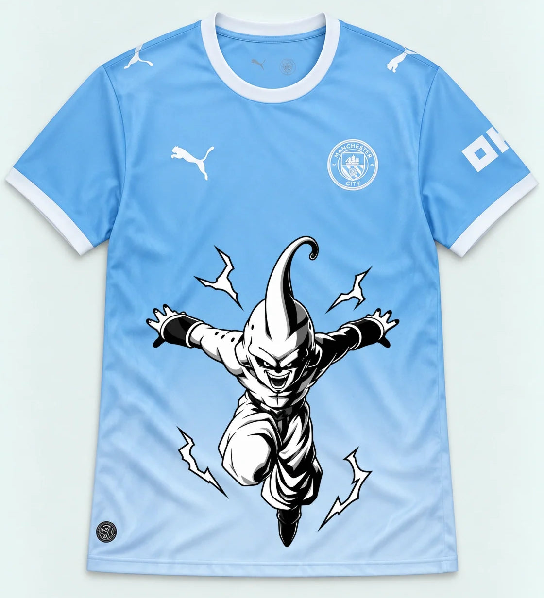 Manchester City Sky Kid Buu Dragon Ball Jersey — Front