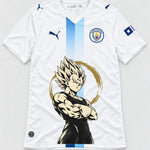 Manchester City White Majin Vegeta Dragon Ball Jersey — Front