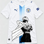 Manchester City White Piccolo Cloak Dragon Ball Jersey — Front