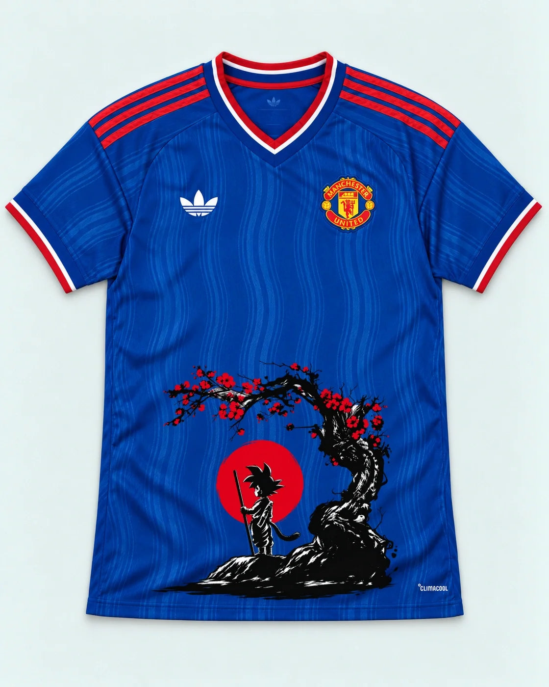 Manchester United Goku Sakura Dragon Ball Jersey — Front