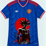 Manchester United Goku Rising Sun Dragon Ball Jersey — Front