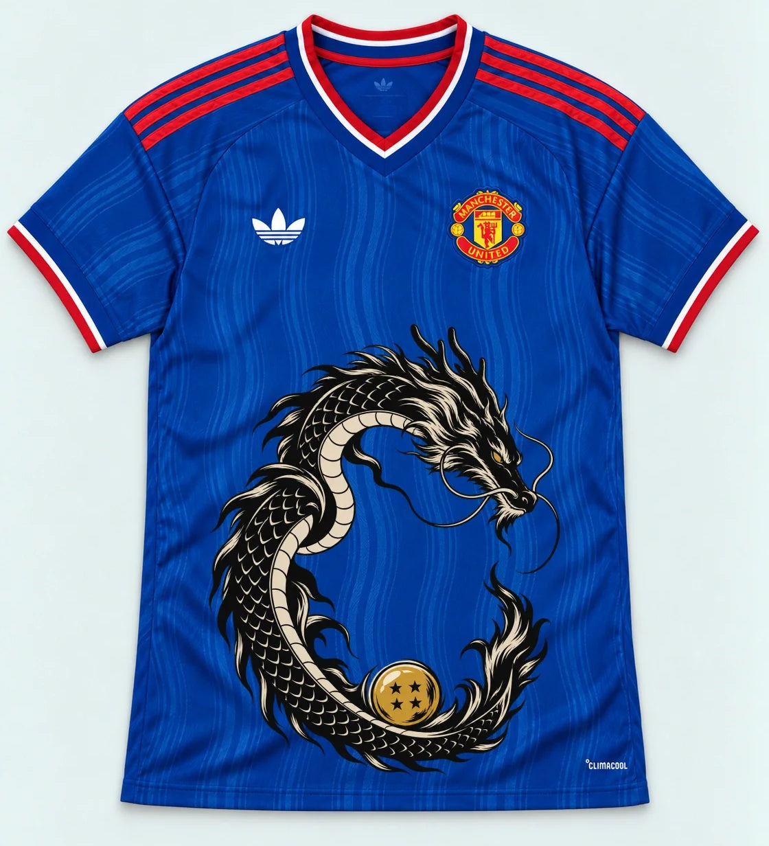 Manchester United Shenron Emblem Dragon Ball Jersey — Front