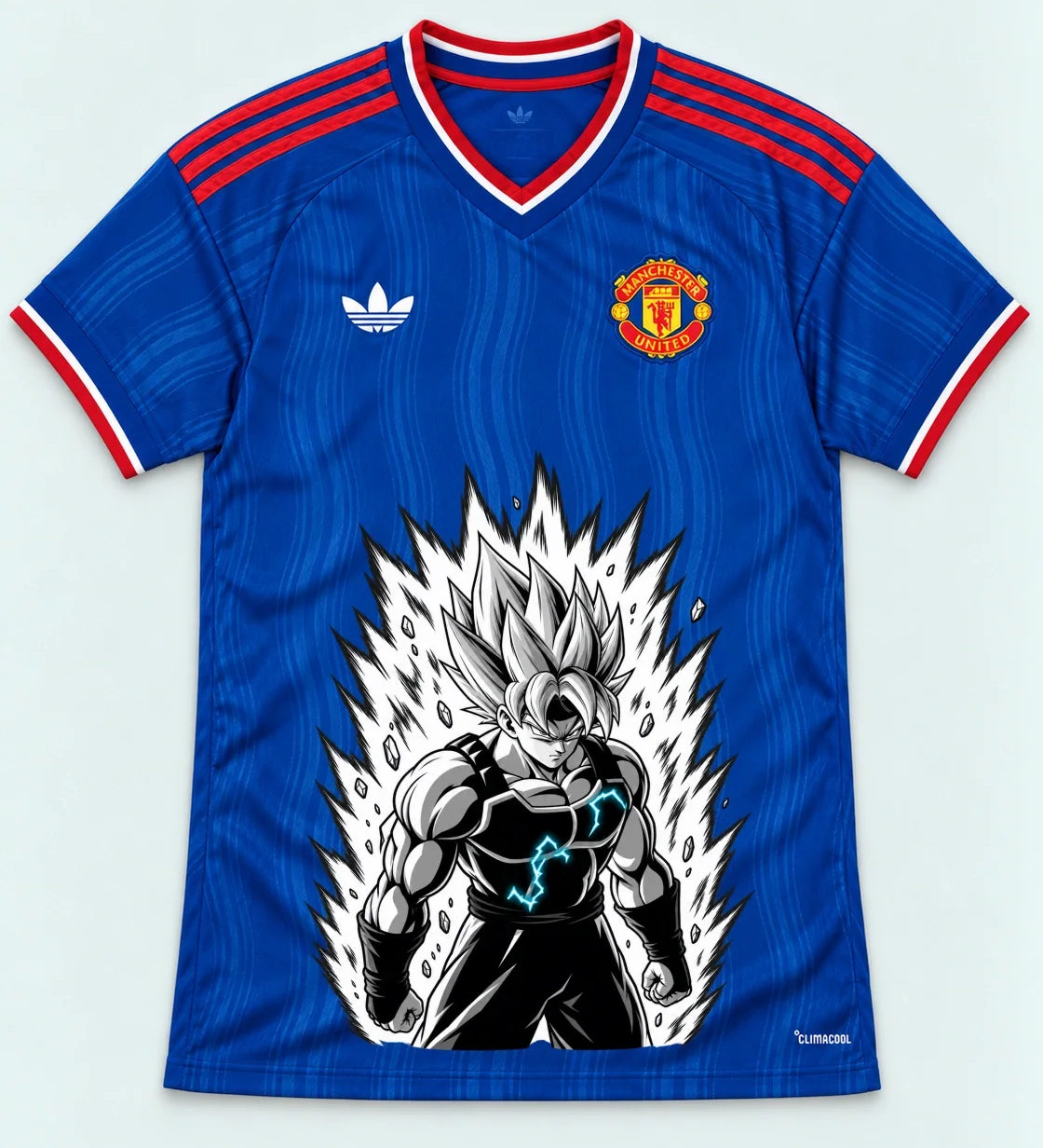 Manchester United Super Saiyan Aura Dragon Ball Jersey — Front