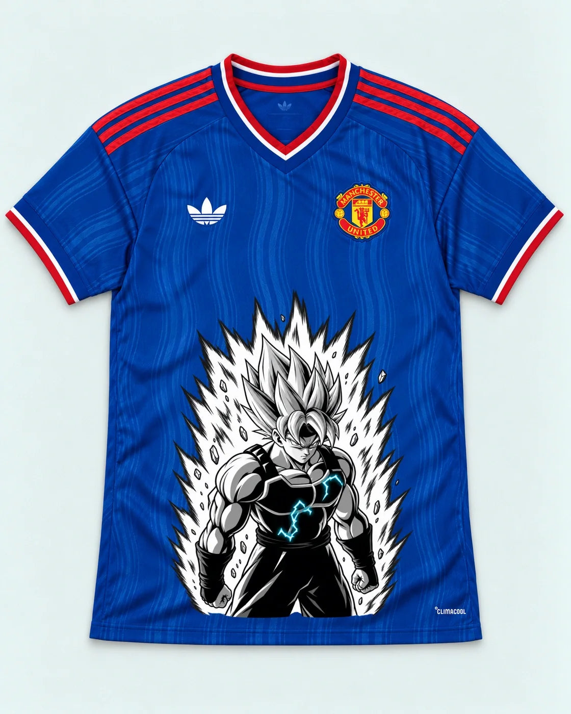 Manchester United Super Saiyan Aura Dragon Ball Jersey — Front