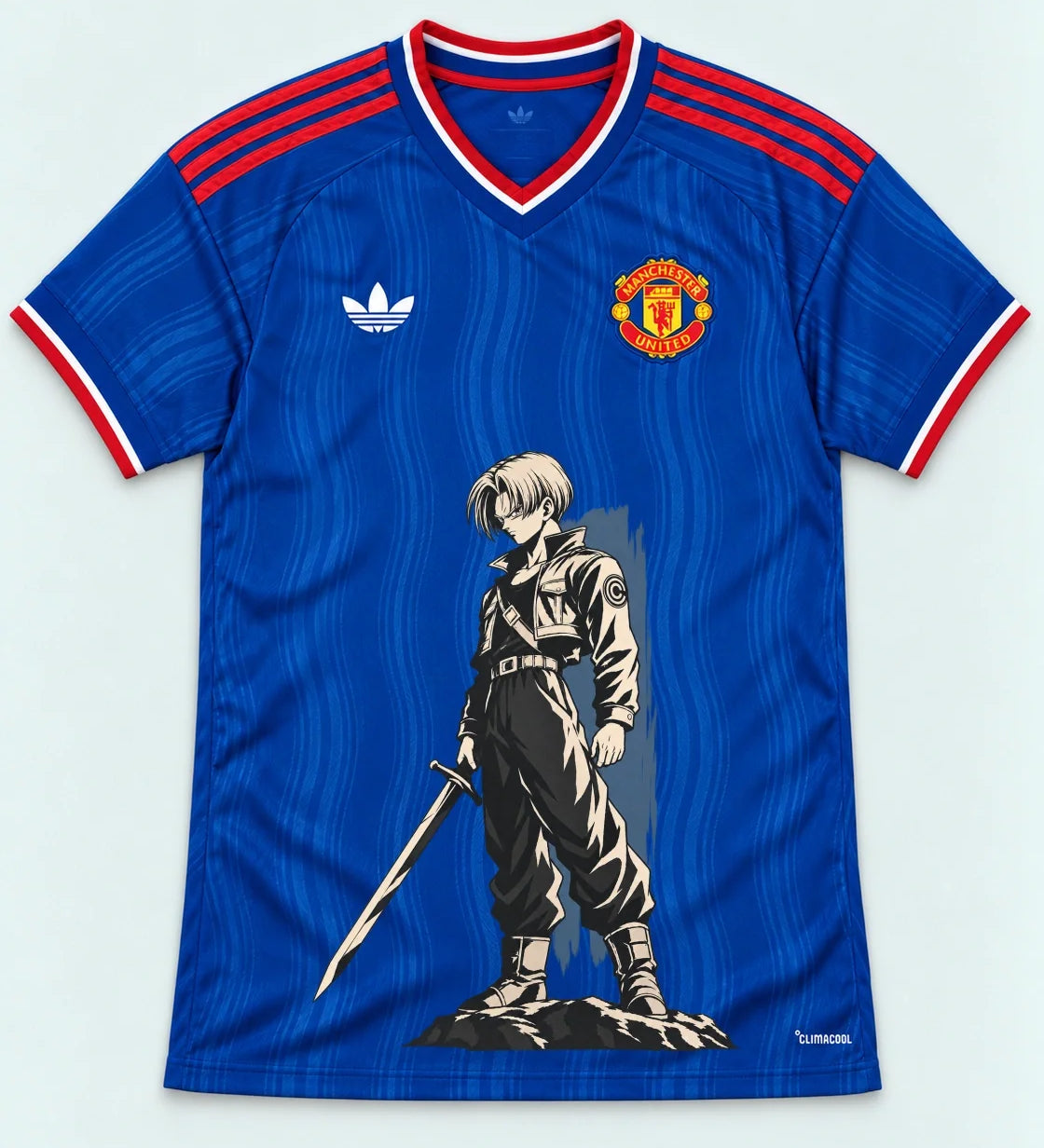 Manchester United Trunks Sword Dragon Ball Jersey — Front