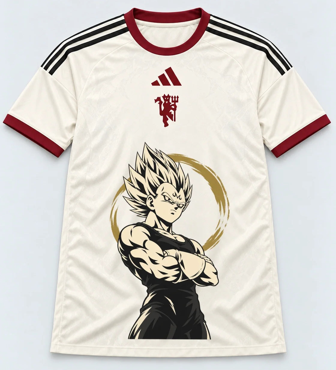 Manchester United Majin Vegeta Dragon Ball Jersey — Front