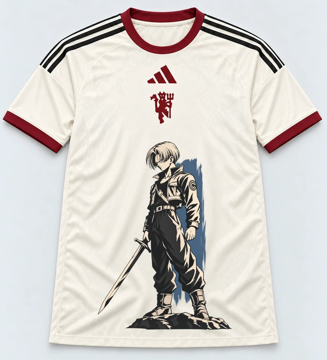 Manchester United Trunks Sword Dragon Ball Jersey — Front