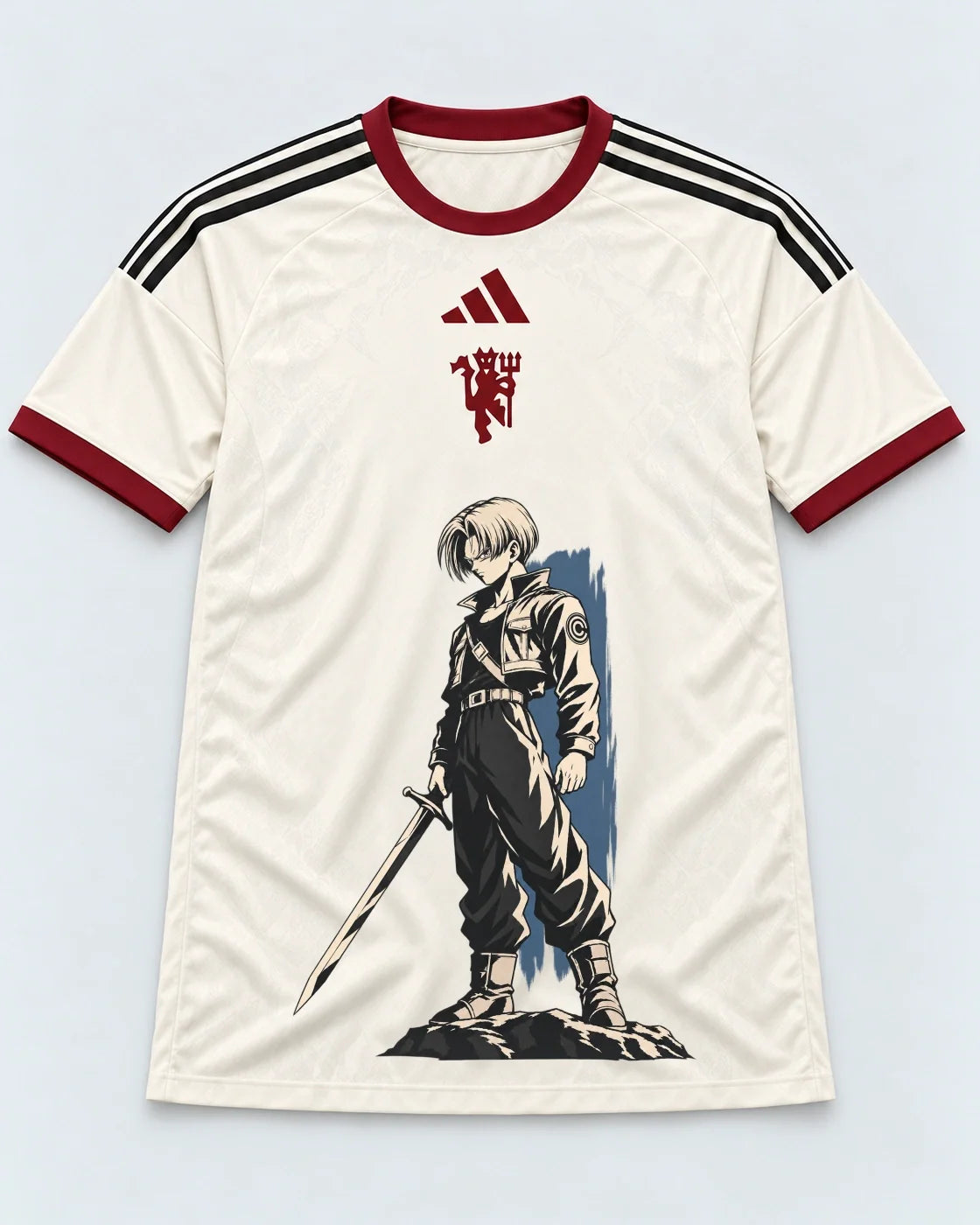 Manchester United Trunks Sword Dragon Ball Jersey — Front