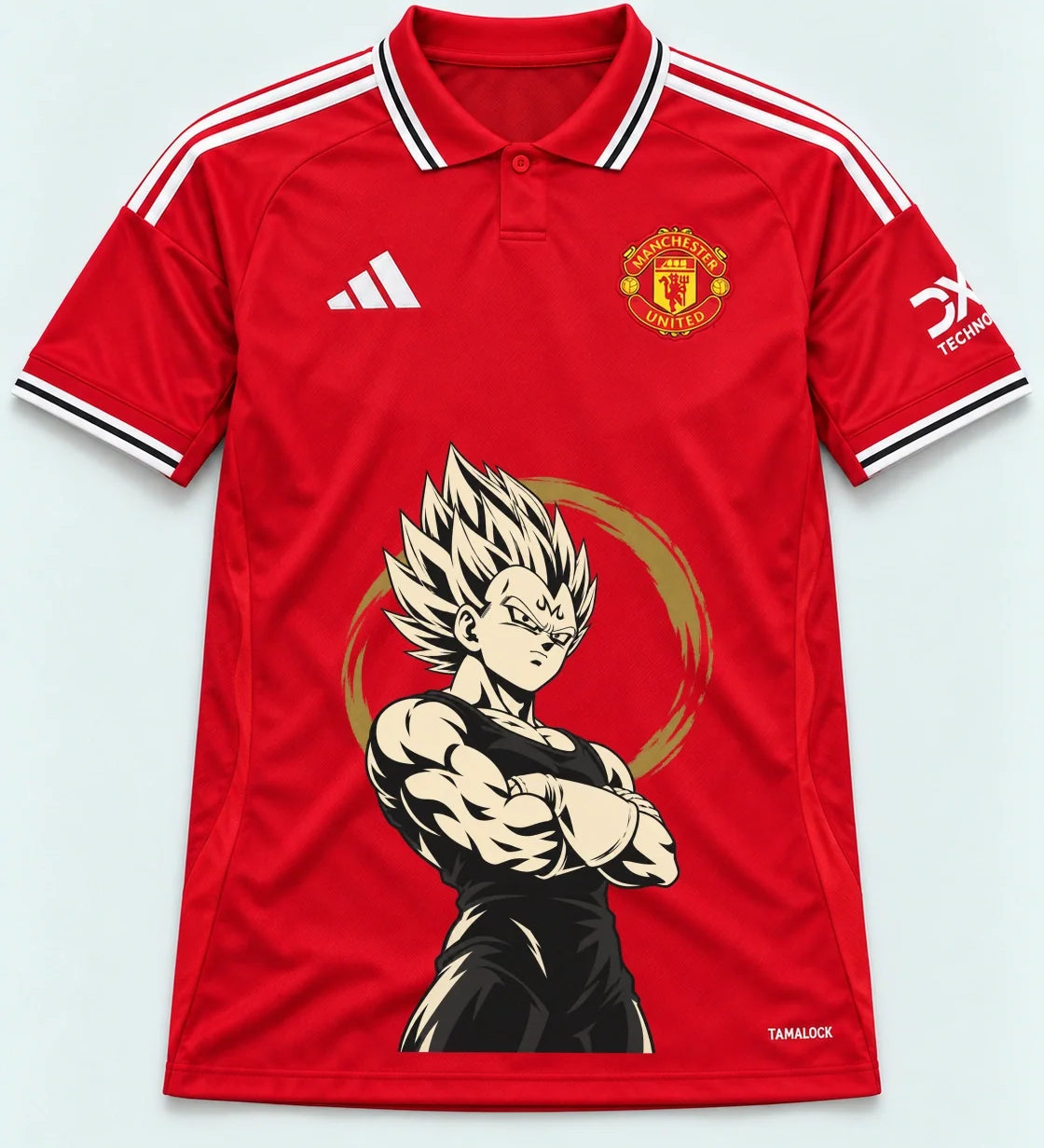 Manchester United Majin Vegeta Dragon Ball Jersey — Front