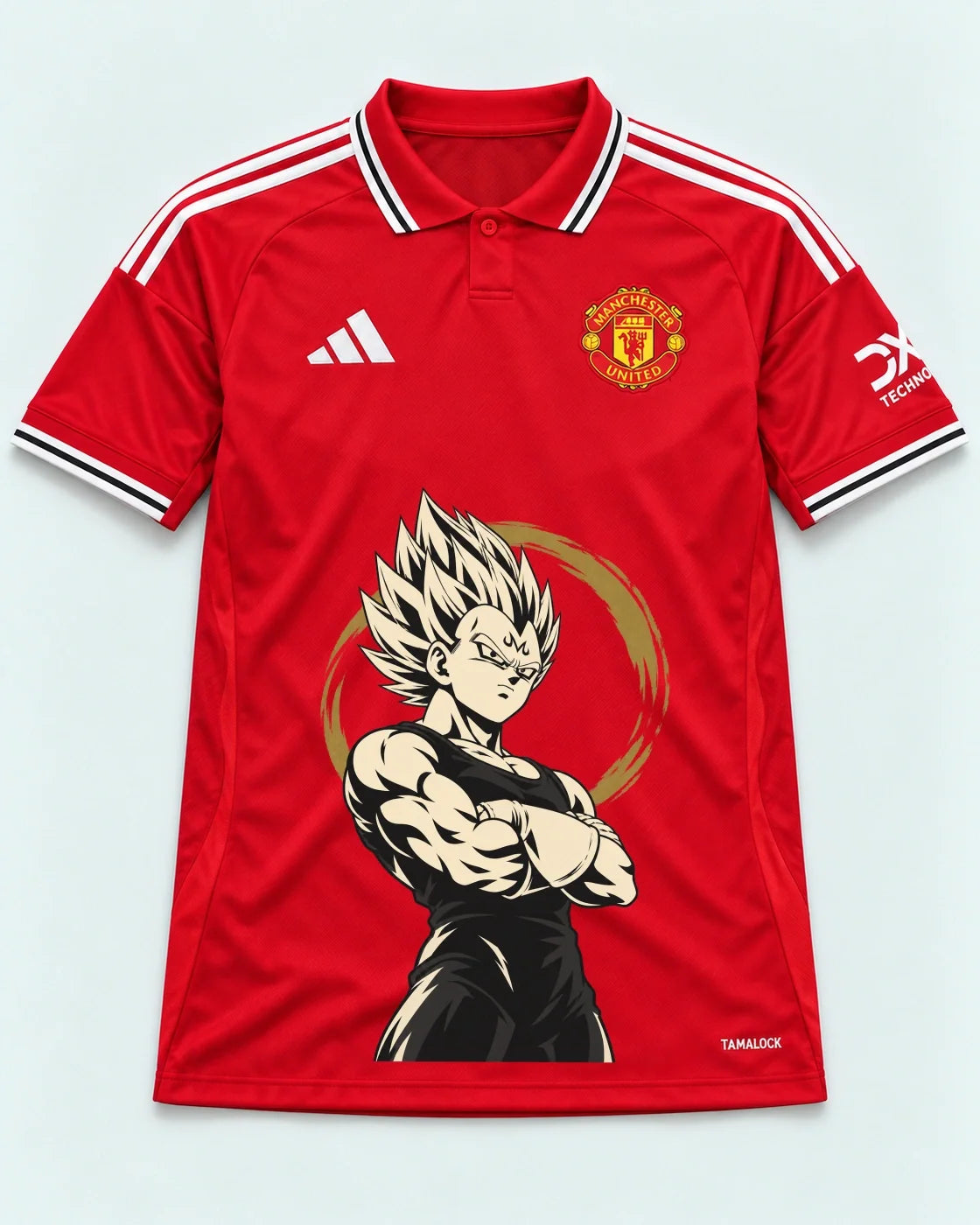 Manchester United Majin Vegeta Dragon Ball Jersey — Front