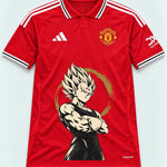 Manchester United Majin Vegeta Dragon Ball Jersey — Front