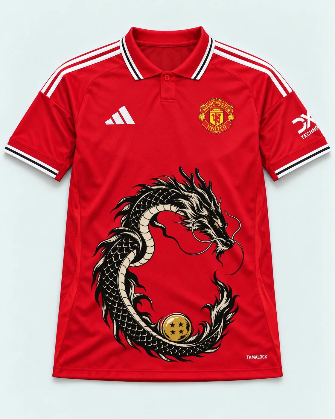 Manchester United Shenron Emblem Dragon Ball Jersey — Front