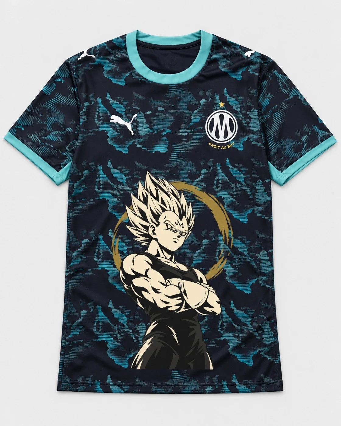 Olympique Marseille Majin Vegeta Dragon Ball Jersey — Front