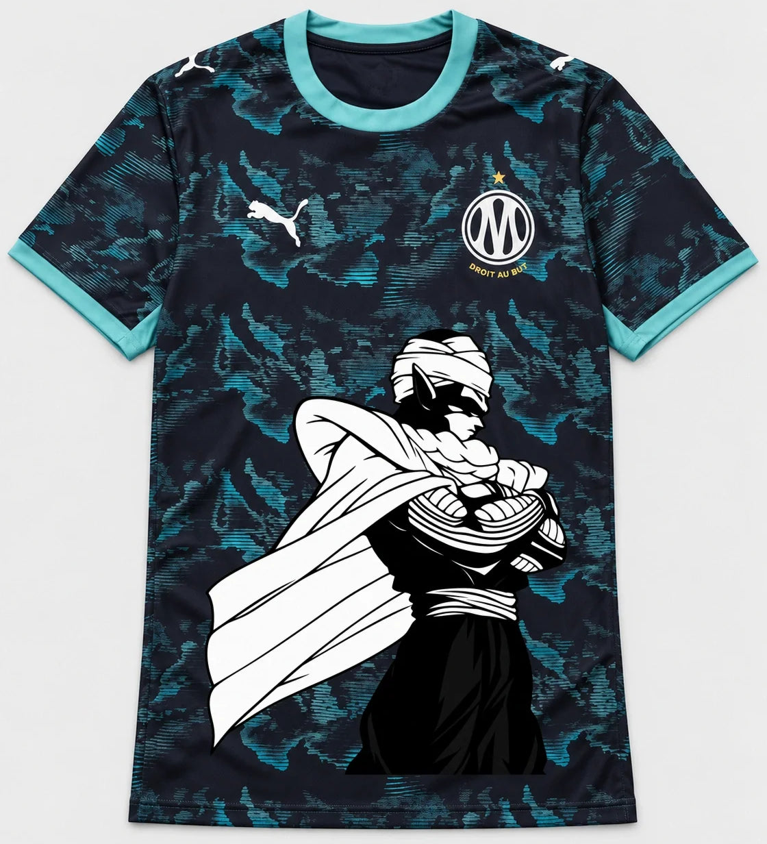 Olympique Marseille Piccolo Cloak Dragon Ball Jersey — Front