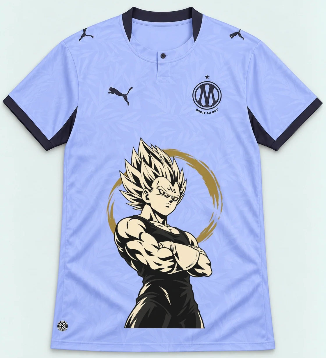 Olympique Marseille Majin Vegeta Dragon Ball Jersey — Front