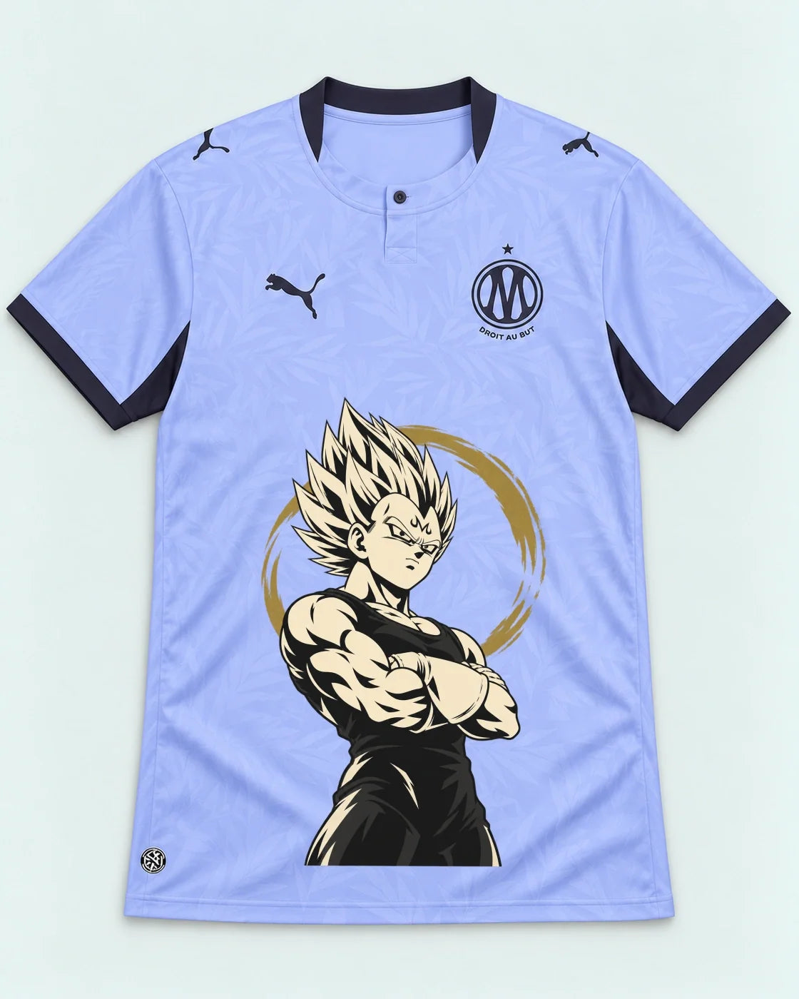 Olympique Marseille Majin Vegeta Dragon Ball Jersey — Front