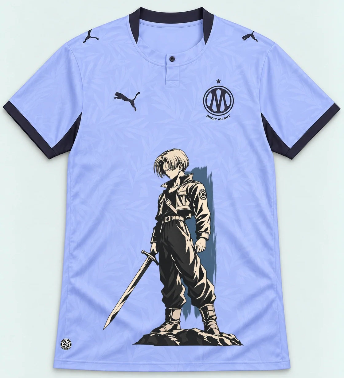 Olympique Marseille Trunks Sword Dragon Ball Jersey — Front